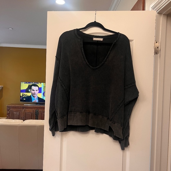 Free People Waffle Knit Top - Size XS - Picture 1 of 4